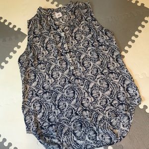 CAbi Blue Print High Lo Tunic